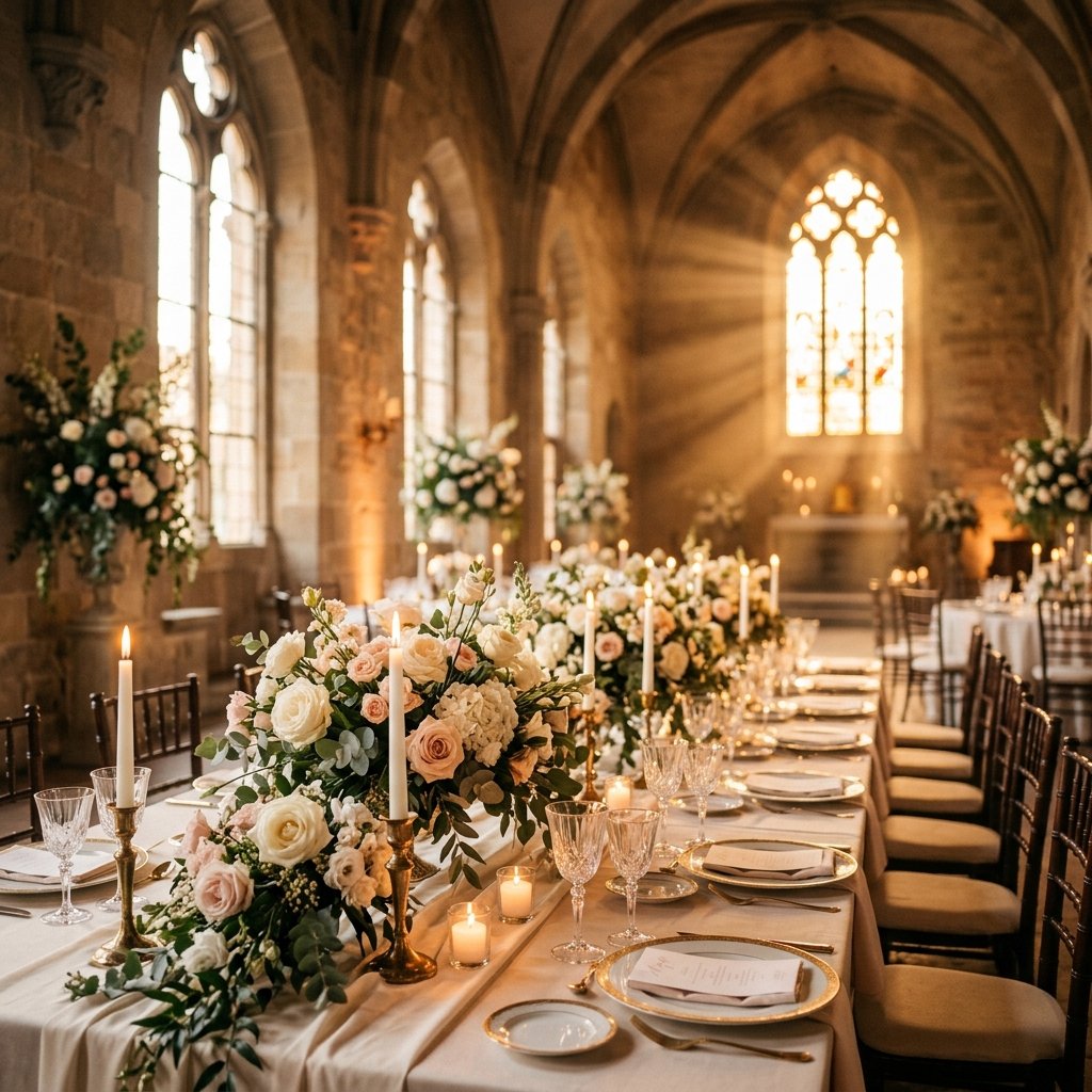 Atmosfera romantica di un matrimonio italiano di lusso